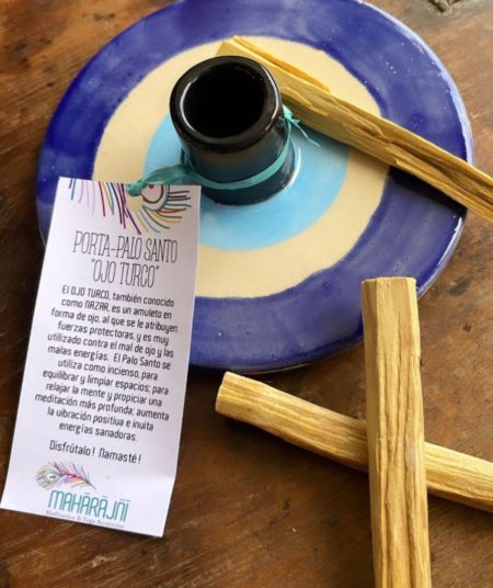 Porta Palo Santo Azul Ojo