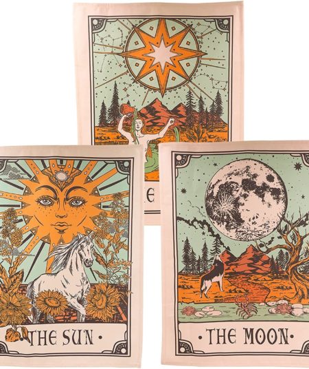 Juego de 3 Telares Tarot en Color