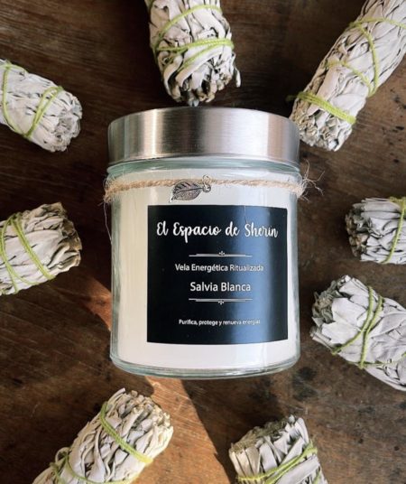 Vela Salvia Blanca